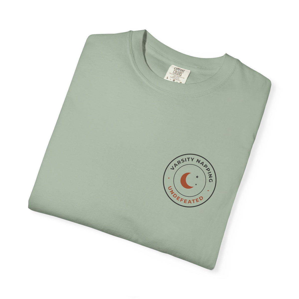 Folded bay Varsity Napping tee by Mildly Unavailable