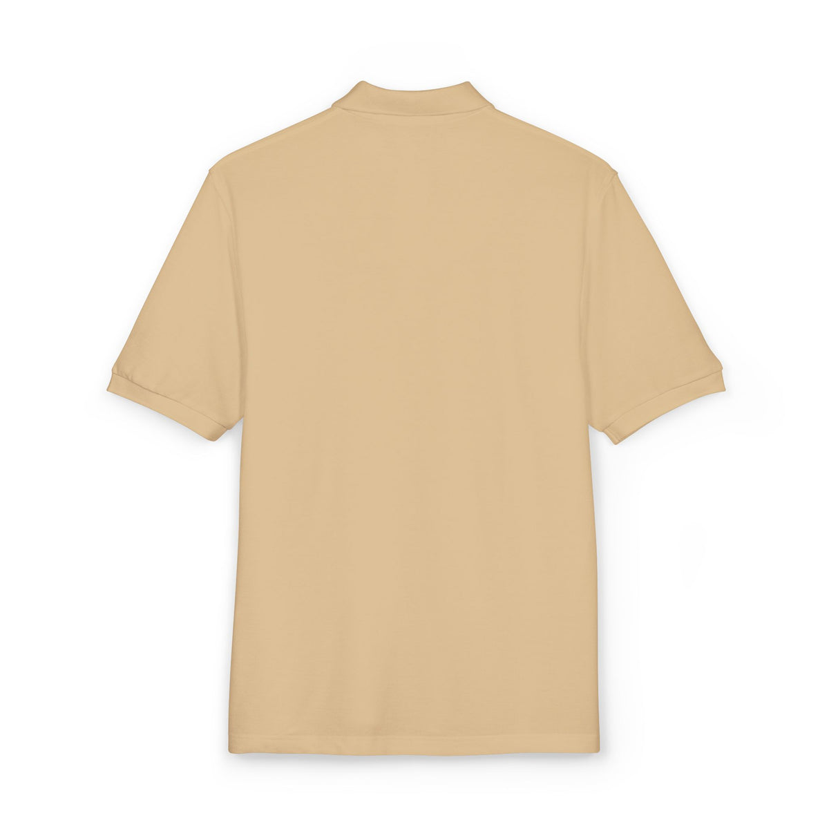 Back of the stone Hard Stop Racquet Club polo by Mildly Unavailable