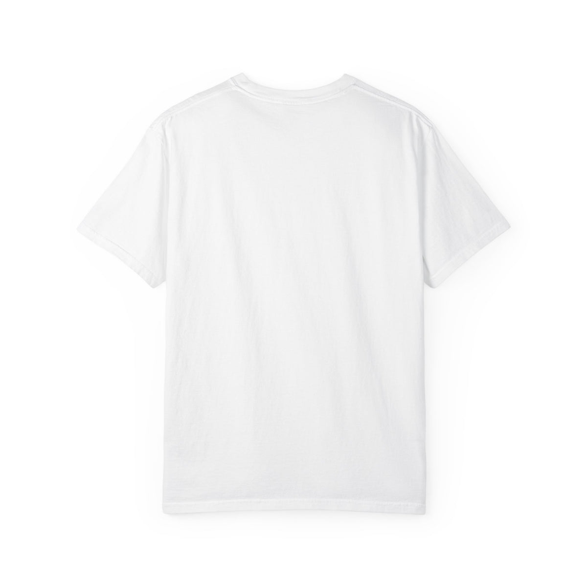 Back of the white Just Sitting in the Car for a Minute Murray tee by Mildly Unavailable, plain with no print