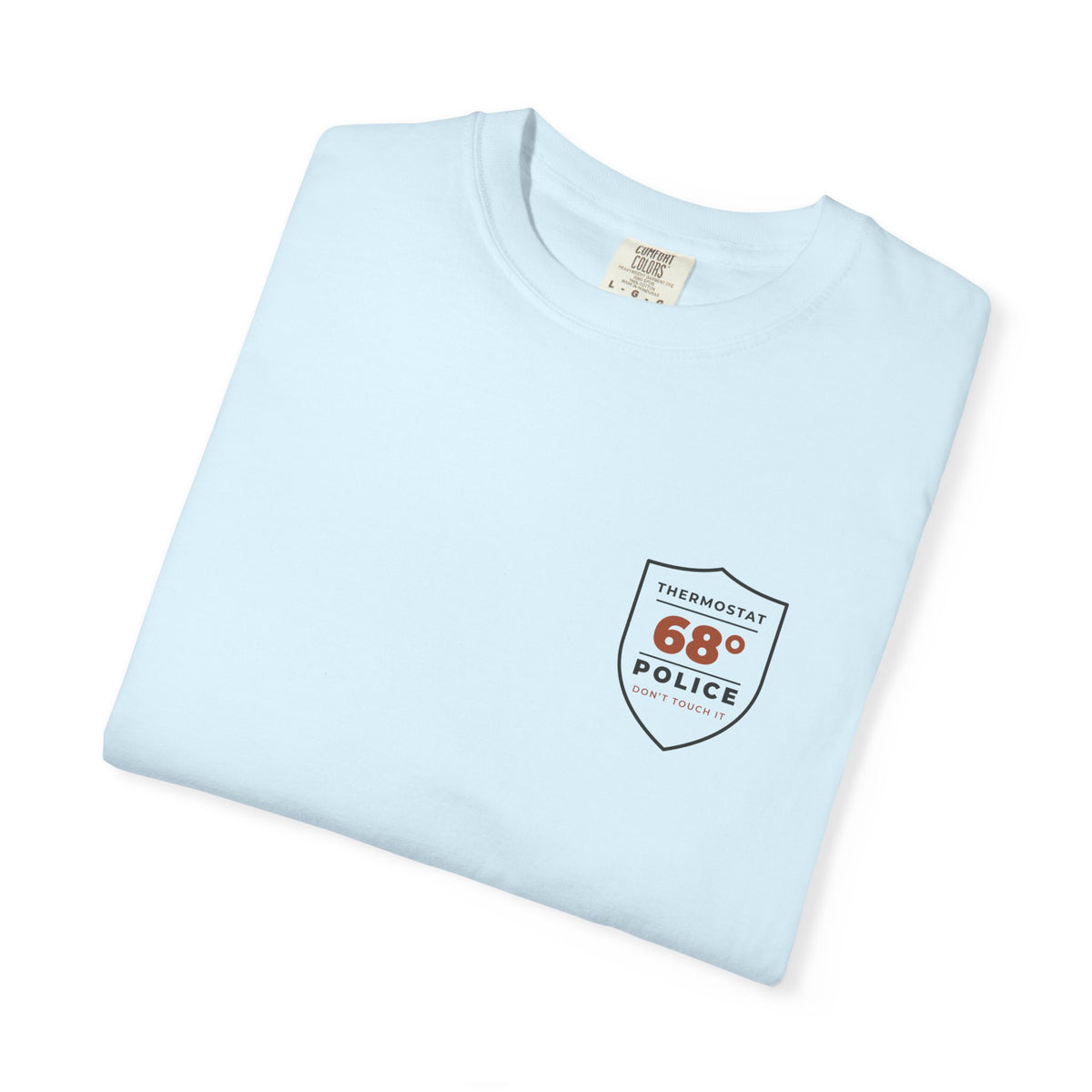 Folded chambray Thermostat Police tee by Mildly Unavailable