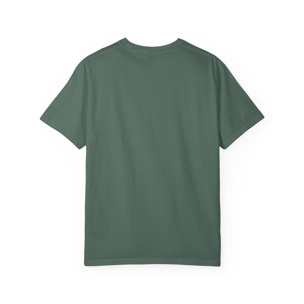 Back of the blue spruce My Keyboard Cost $400 tee by Mildly Unavailable, plain with no print