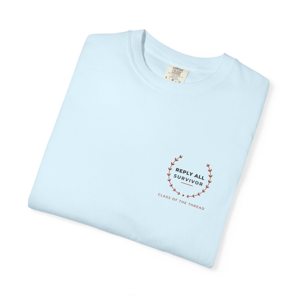 Folded chambray Reply All Survivor tee by Mildly Unavailable