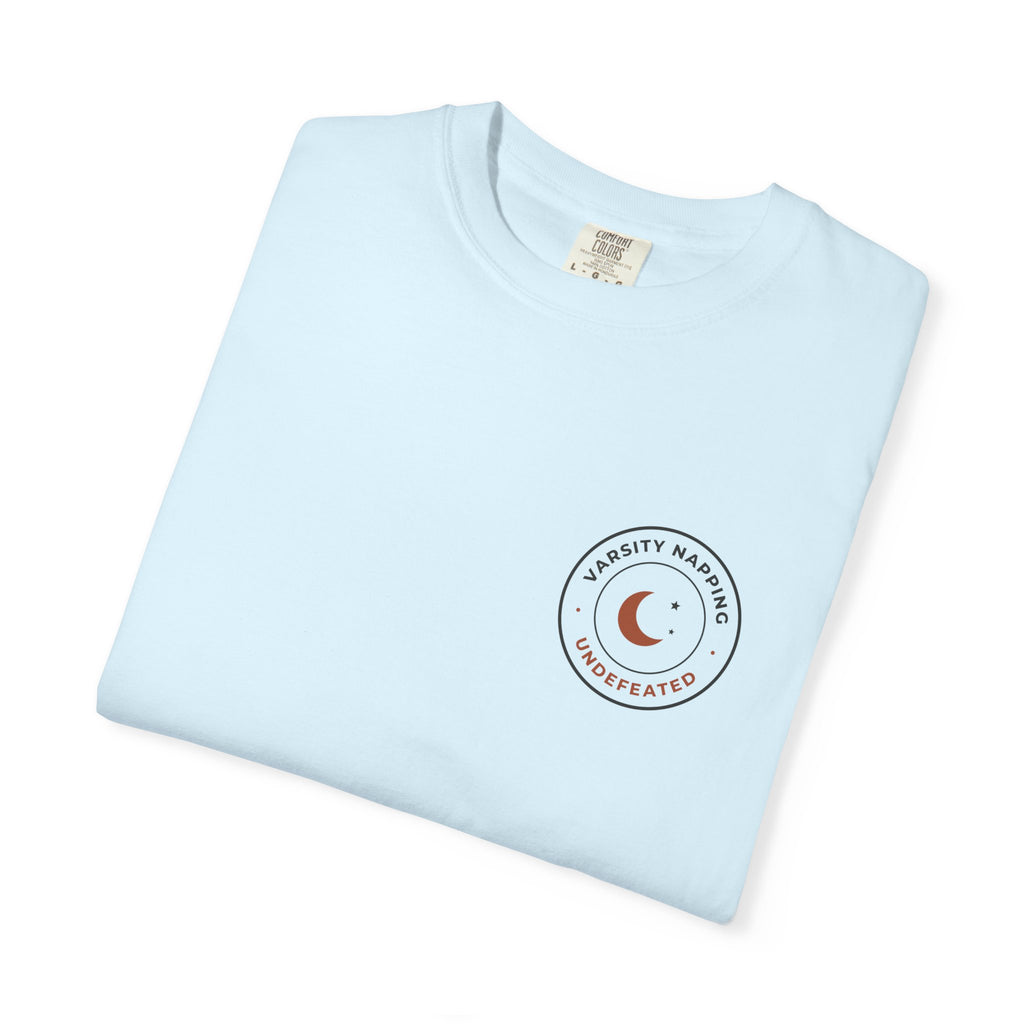 Folded chambray Varsity Napping tee by Mildly Unavailable